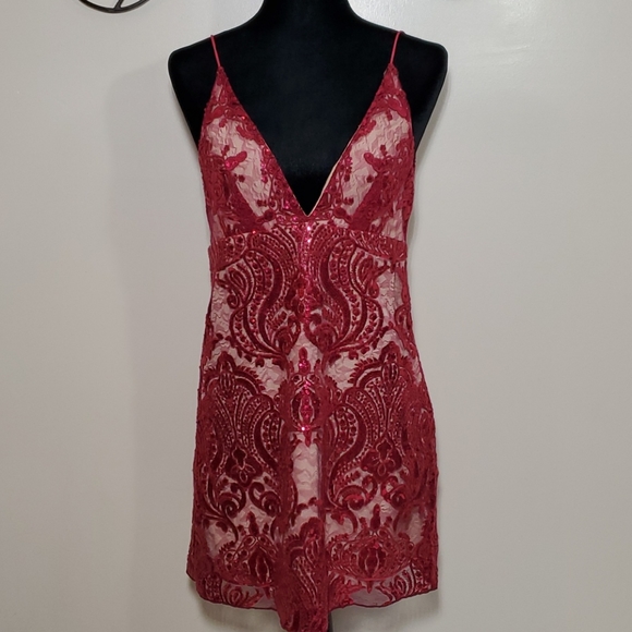 Free People Night Shimmers Mini Dress - Picture 2 of 10